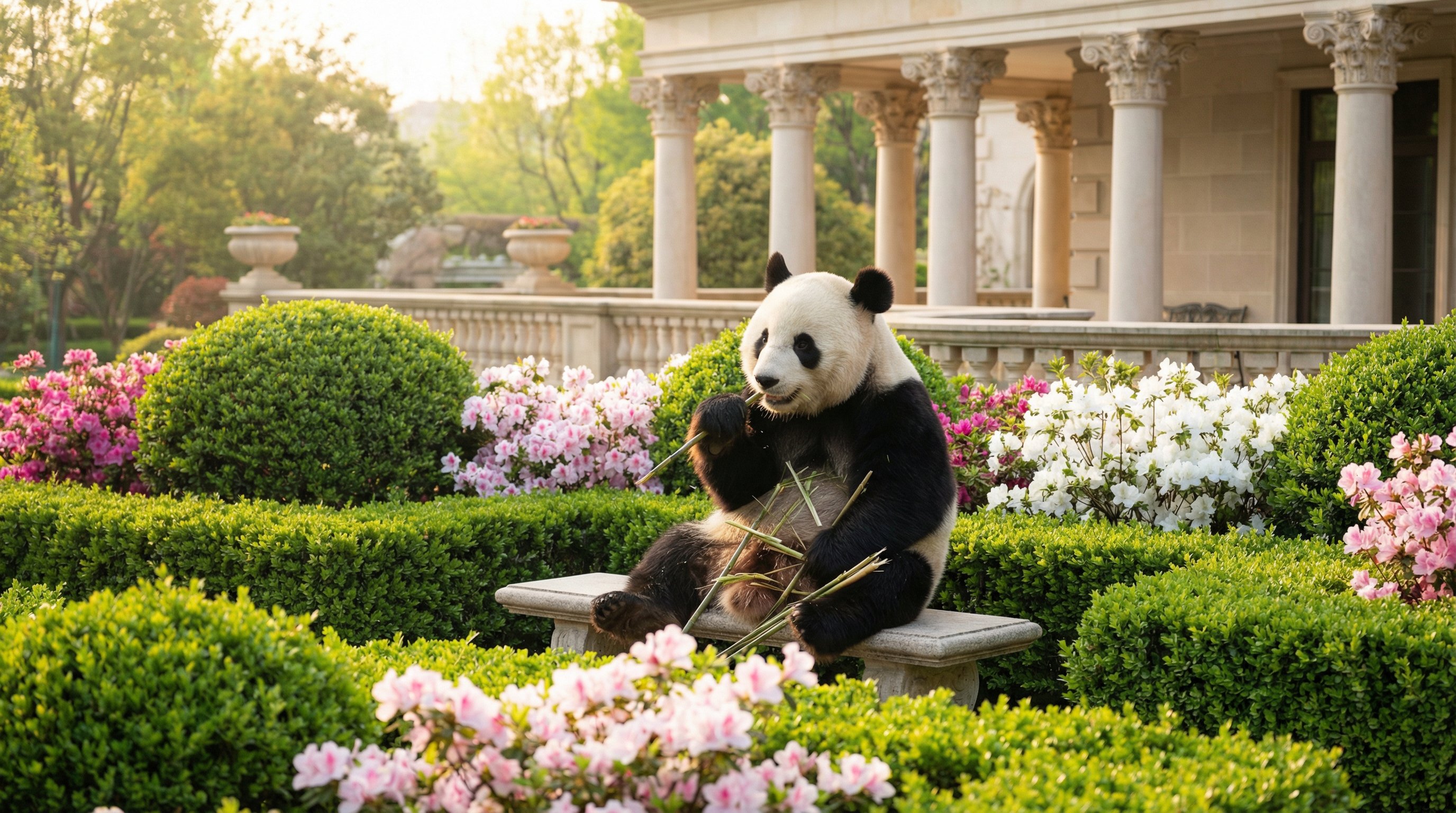 大熊猫竹林嘻戏 - 国产自拍独家高清视频纪录